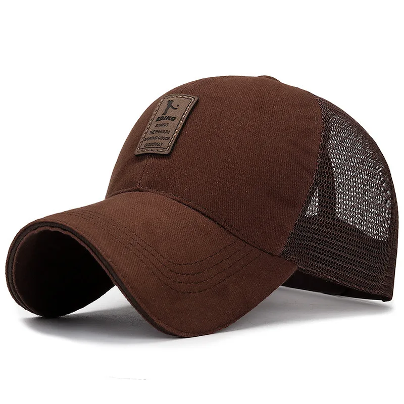 Coffee cap side XPeople Кепка-бейсболка сетчатая бейсболка черная регулируемая бейсболка - Цвет: Coffee cap side