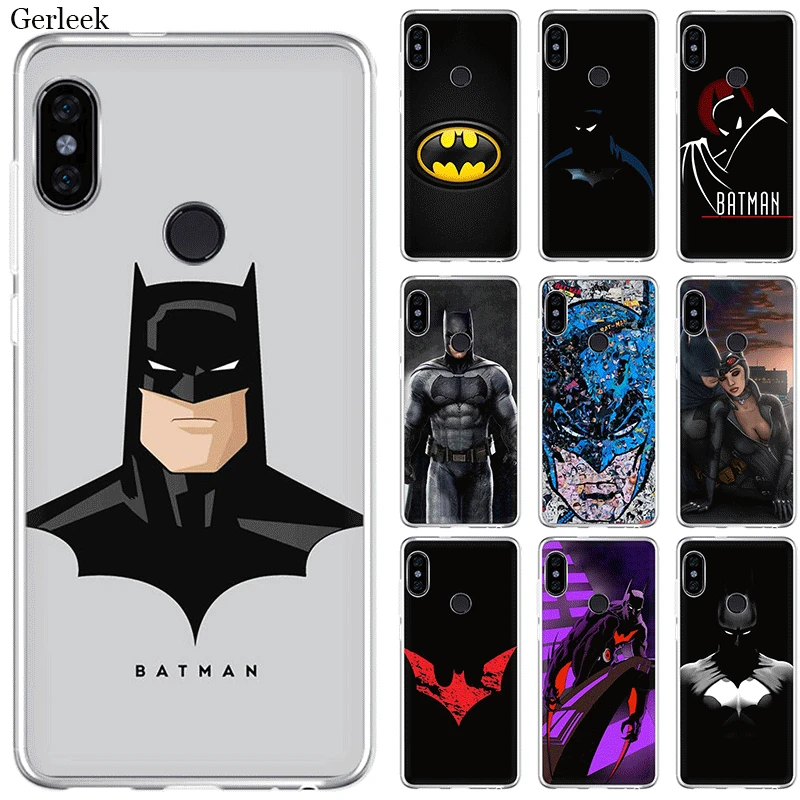 Мобильный чехол для телефона Xiaomi mi 5 5S 6 x 2S 8 A1 A2 5X 6X Lite F1 9 9T MAX 3 A3 Pro CC9 CC9E Бэтмен