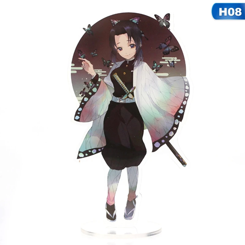Японское аниме Demon Slayer: Kimetsu No Yaiba Kamado Tanjirou Kamado Nezuko Косплей фигурка на акриловой подставке модель Настольный Декор Игрушка Подарки