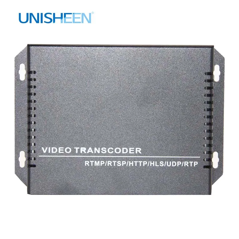 Unisheen H.265 H.264 IPTV видео кодировщик транскодер HDMI youtube facebook wowza onvif ip rtmps живое потоковое obs vmix wirecast
