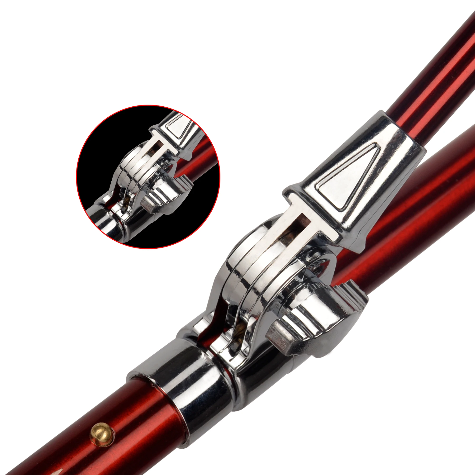 BIUTIFU Telescopic Fishing Rod Holder 1.5m 1.7m 1.9m 2.1m 2.3m Bracket Portable Retractable Folding 5 Color Stainless Steel Pole
