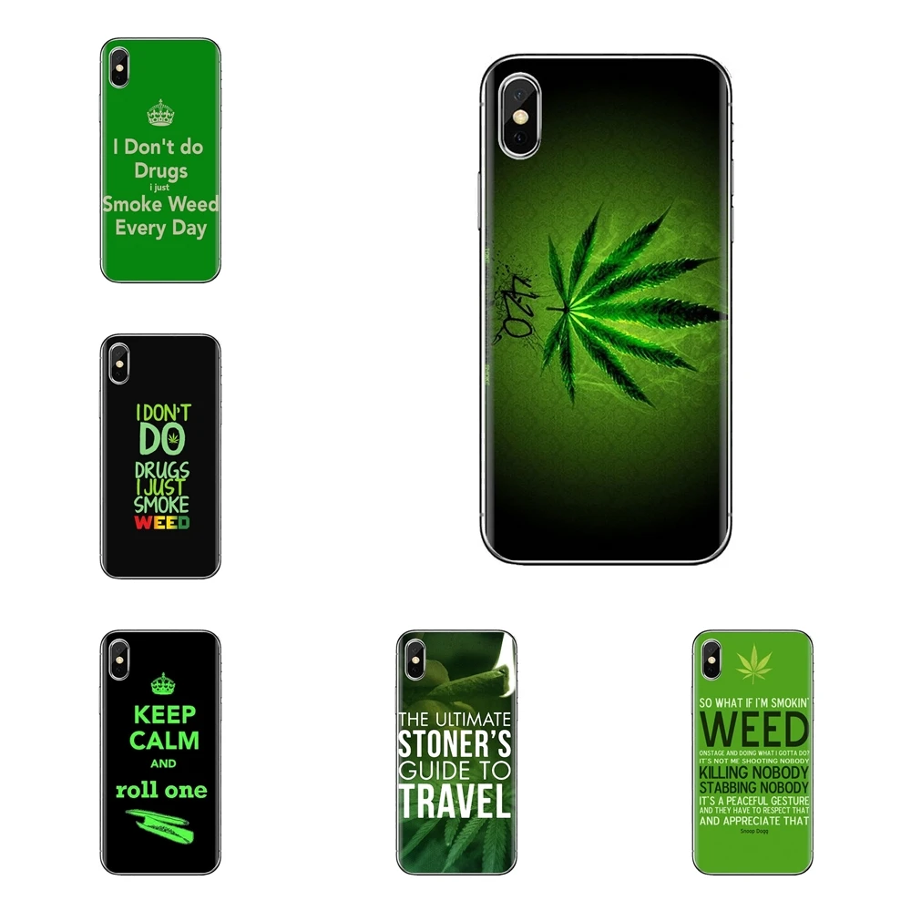 Silicone Phone Cover Bag I dont do drugs i just smoke weed For iPod Touch Apple iPhone 4 4S 5 5S SE 5C 6 6S 7 8 X XR XS Plus MAX |