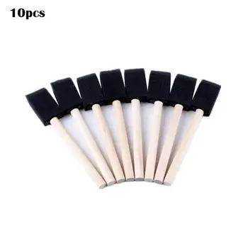 

10pcs/pack Painting Sponge Brush Wood Handle Child Graffiti Art Painting Painting Sponge Stamps Child Toys Stationery Supplies