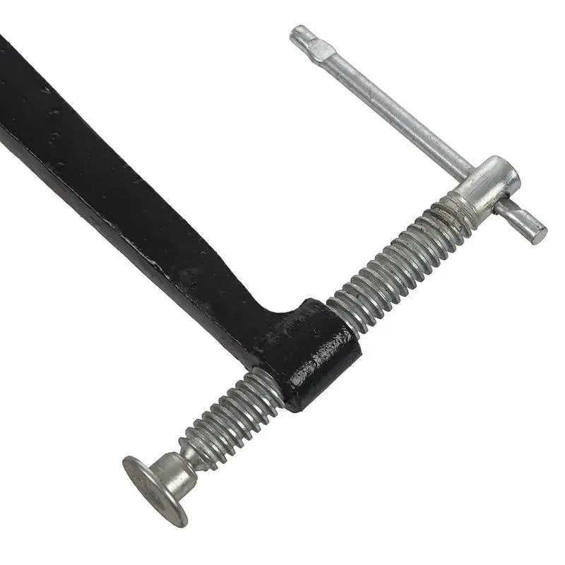 Metal Deep Throat Clamp For Folk Acoustic Guitar Bridge Black
