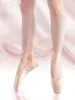 Girls Women Ladies Professional Ballet Pointe Shoes Satin Ballet Shoes With RibbonsProfessional Ballet Pointe Shoes Girls Women 2