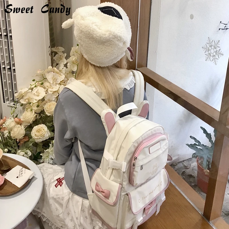 Children's backpack Student backpack Cute rabbit shape suitable girls bags for school student backpack large capacity backpack 3