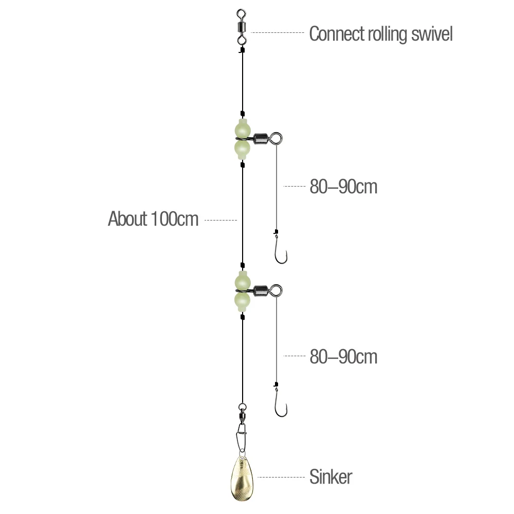 DONQL 20/50 шт 3-х полосная T-shape форме, благодаря чему создается ощущение невесомости с рыболовные световой баррель поворотное кольцо рыболовный крючок приманкой разъем высокое качество рыболовные снасти