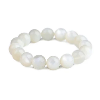 

JoursNeige White Moonstone Natural Stone Bracelet Beads Moonstone Stone Bracelets for Women men Daylight Bracelet Jewelry