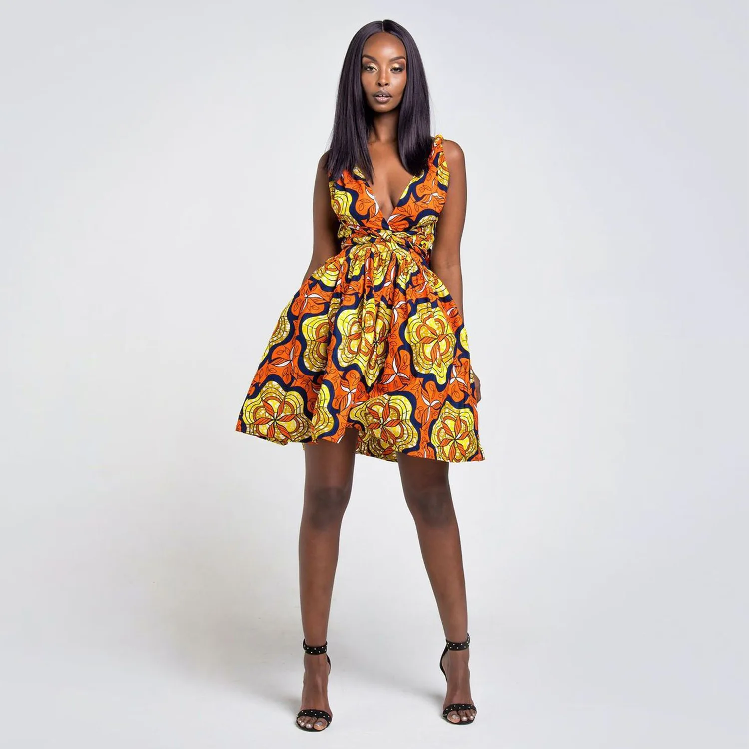 Robe africaine imprimé wax pour femme 120