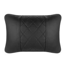 Подушка для поясницы из искусственной кожи, однотонные автомобильные аксессуары, подушка для облегчения боли в спине водителя, эргономичная подушка для сна, поддержка талии, на молнии для спальни