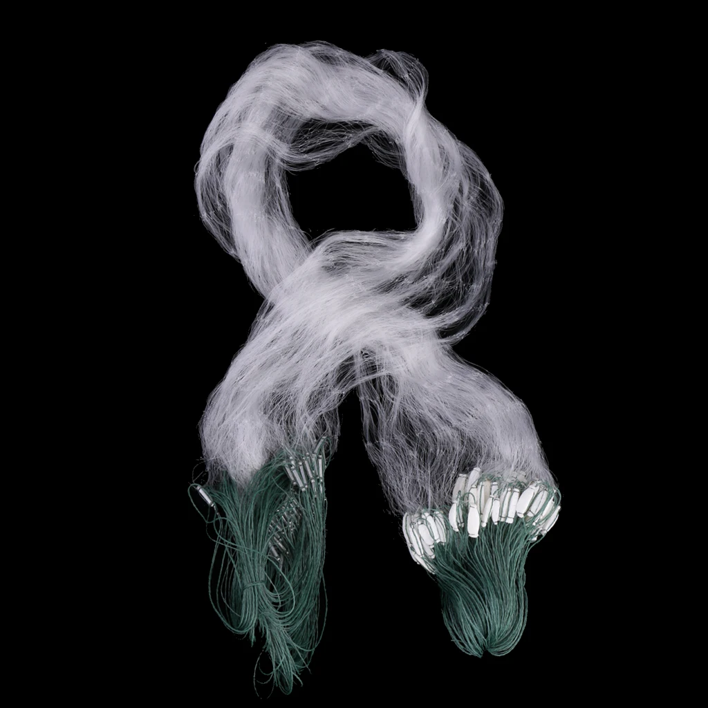 8M x 0.8M Gill Fishing Net 3 Layers Fish Mesh Trap Nylon Monofilament Fishing Gill Net with Float 8m Fishing Accessories Tackles