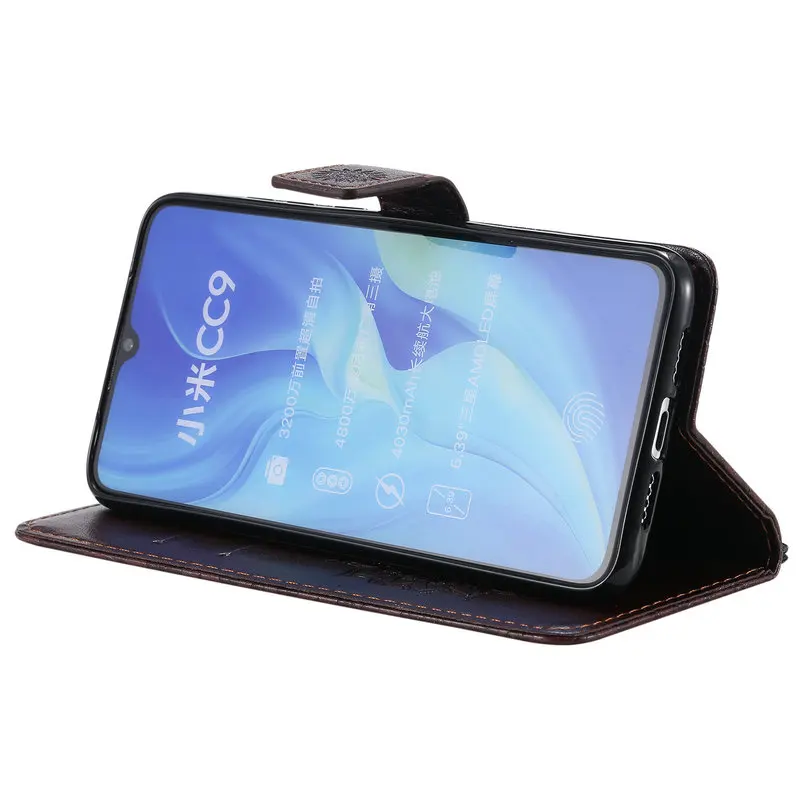 6,39 ''mi 9 mi 9 Lite флип-чехол Funda Xiaomi mi 9 Lite чехол класса люкс 3D бумажник с тиснением кожаная для Xiaomi mi 9 Чехол 9 Lite чехол