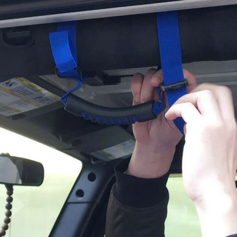 2 шт. рулон Бар Ручка бесконечный прокатки синий для Jeep Wrangler CJ TJ JK аксессуар
