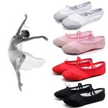 Парусиновые балетки на плоской подошве; мягкие балетки; Танцевальная обувь для женщин; подошва из спилка из коровьей кожи; обувь для латинских танцев, йоги; спортивная обувь для девочек с лентами
