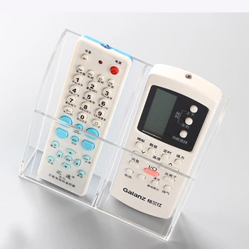 

1 Grid TV Air Conditioner Remote Control Holder Case Wall Mount Storage Box Office Home Storage Organization