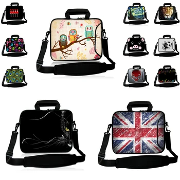

New Neoprene Laptop Bag Computer Accessories Hot 10 12 13 14 15 17 15.6 13.3 Chromebook Messenger Briefcase Shoulder Strap Cases