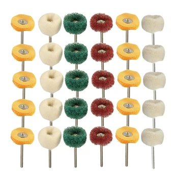 

30Pcs/Set Polishing Wheel Kit Mini Brush Multi Use Buffing Pad Electric Grinder Brush