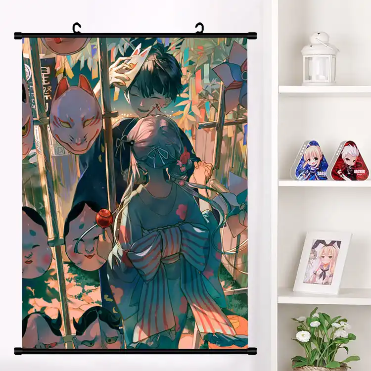 アニメトイレ結合花子くんjibaku Shounen壁スクロール壁画ポスターの壁ポスターオタク家の装飾のコレクションアートギフト Painting Calligraphy Aliexpress