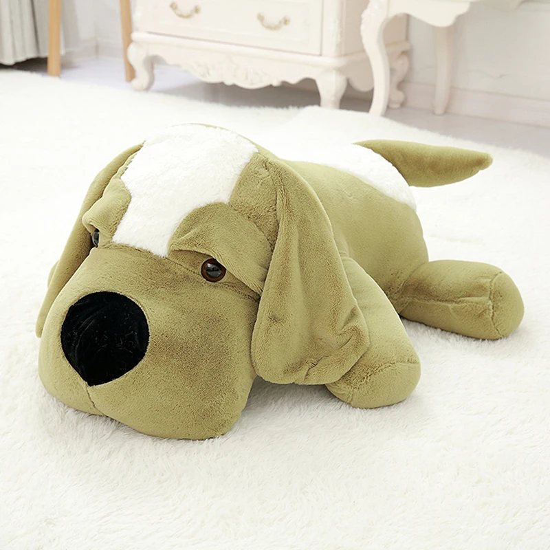 Милая большая плюшевая игрушечная собака плюшевая подушка животные плюшевая подушка кушетка для собак Подушка плюшевая подарок на день рождения для девочки игрушки собака кукла