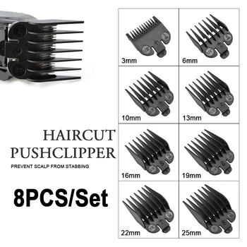 

Fashion 8Pcs 3-25mm Universal Hair Clipper Limit Comb Guide Attachment Size Barber Replacement Hair Care & Styling Accessories