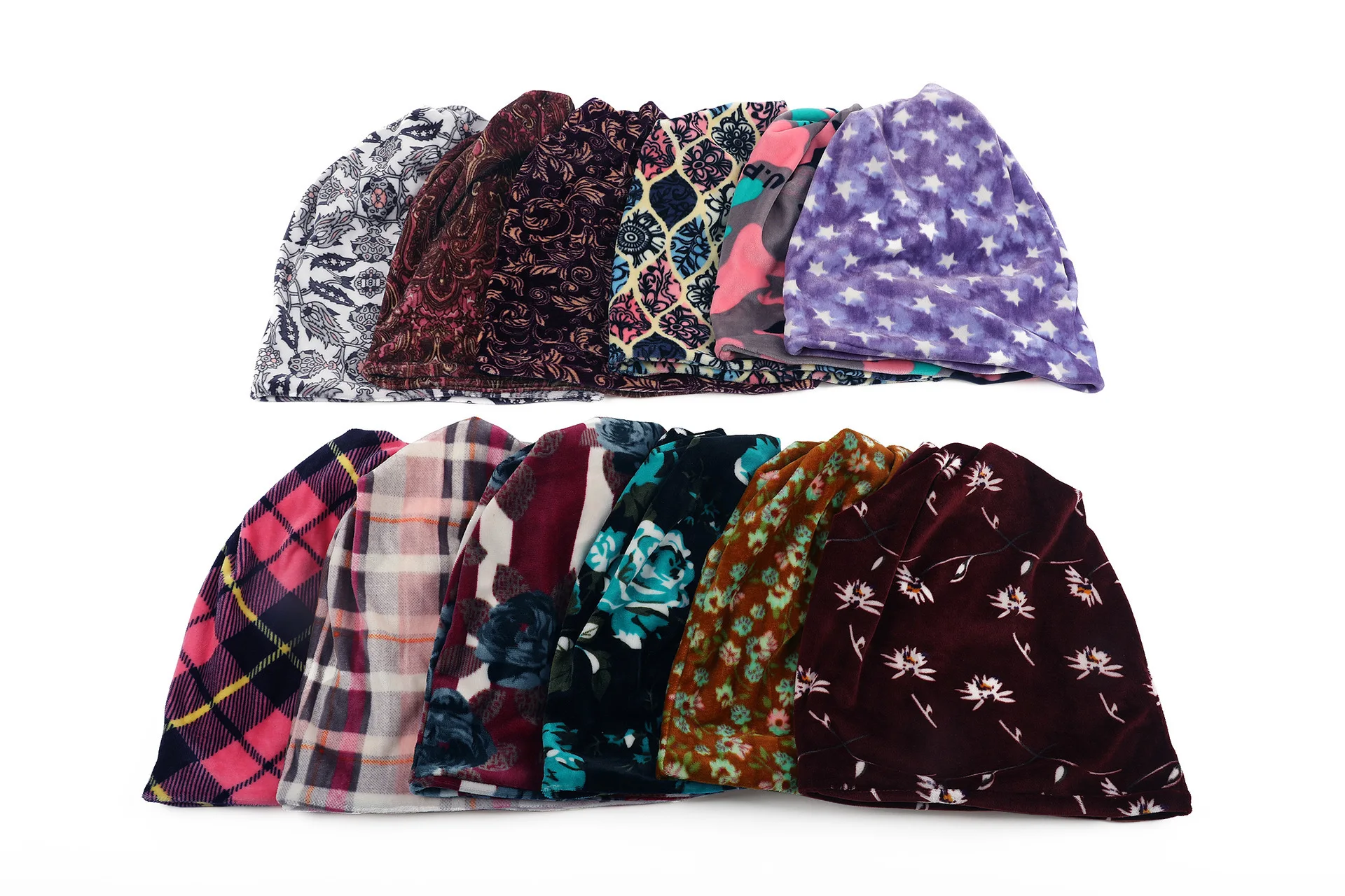 Brand Hats For Women Plaid Camouflage Leopard Print Ladies Hat Skullies Beanies Men Hat Unisex Winter Keep Warm Velvet Cap