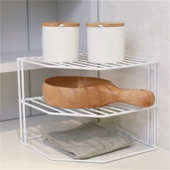 

Metal Storage Holders Bathroom Corner Rack Office Desk Finishing Rack Kitchen Countertop Seasoning Rack Organizer Storage Tools
