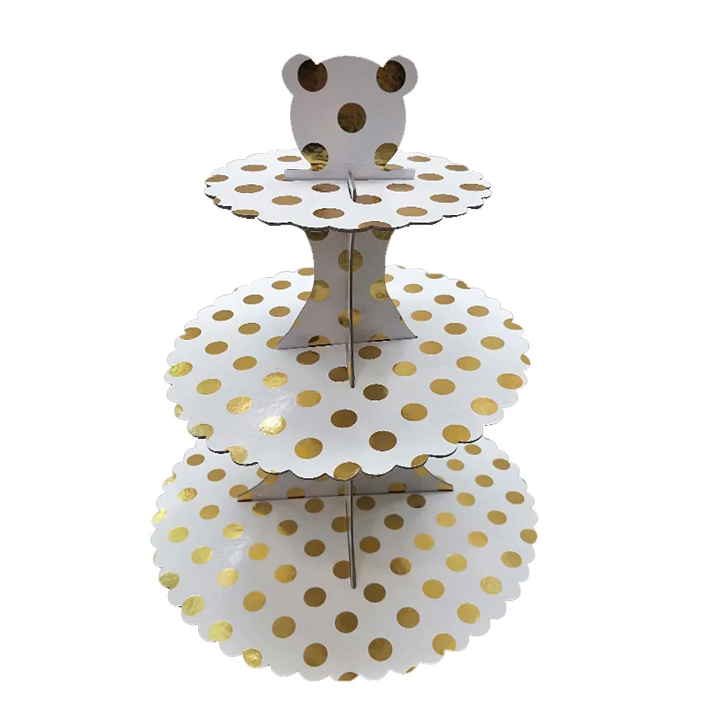 cakestand 1pc Золотые салфетки, чашки, тарелки, принадлежности для дня рождения, золотые одноразовые столовые приборы для дня рождения, украшения, вечерние сувениры - Цвет: cakestand 1pc