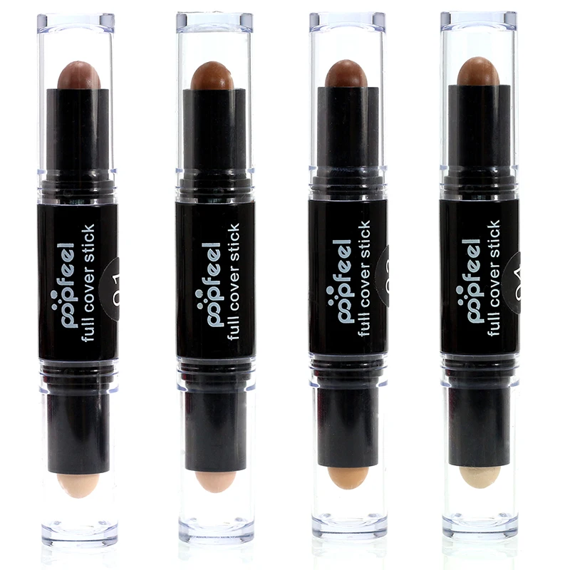 

Double-end Concealer Stick Brand Contour Pencil Pen Makeup Creamy Highlighter Bronzer 3D Face Concealer Full Cover Blemish TSLM2