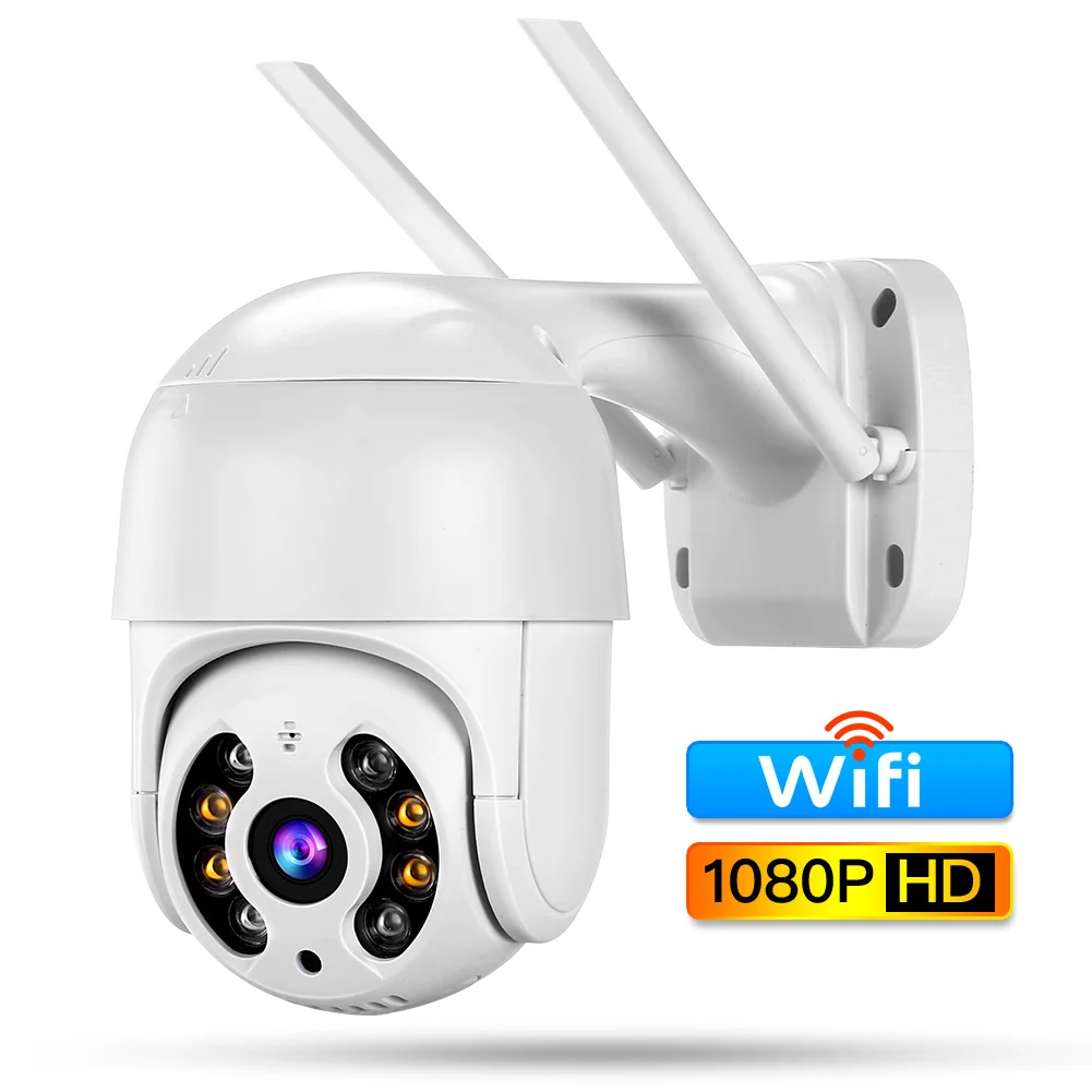 

Outdoor Waterproof Wireless 3MP WiFi IP Camera Dome PTZ Digital Zoom IR Camera IR Color Night Home Security CCTV Surveillance