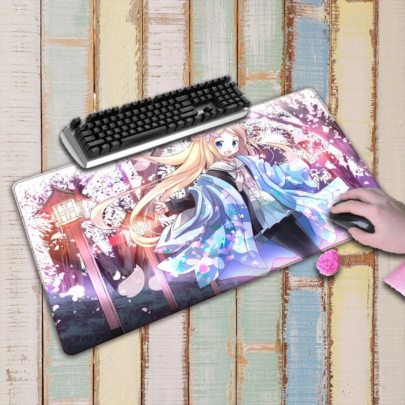  Japan Anime Mouse Pad Locking Edge Large Mouse pads For Computer Laptop Mousepad Computer desk mat 