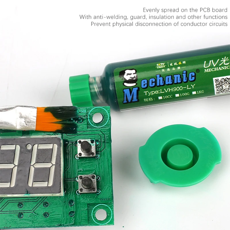 5 в 1 механик УФ паяльная маска чернила PCB BGA краски черный синий зеленый красный желтый белый сварочные флюсы масло предотвратить КОРРОЗИОННОЕ арцирование