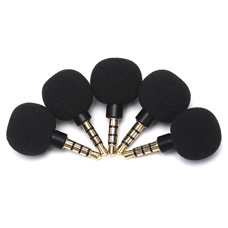 Andoer Cellphone Smartphone Portable Mini Omni-Directional Mic Microphone for Recorder for  iPhone X 8  For Samsung