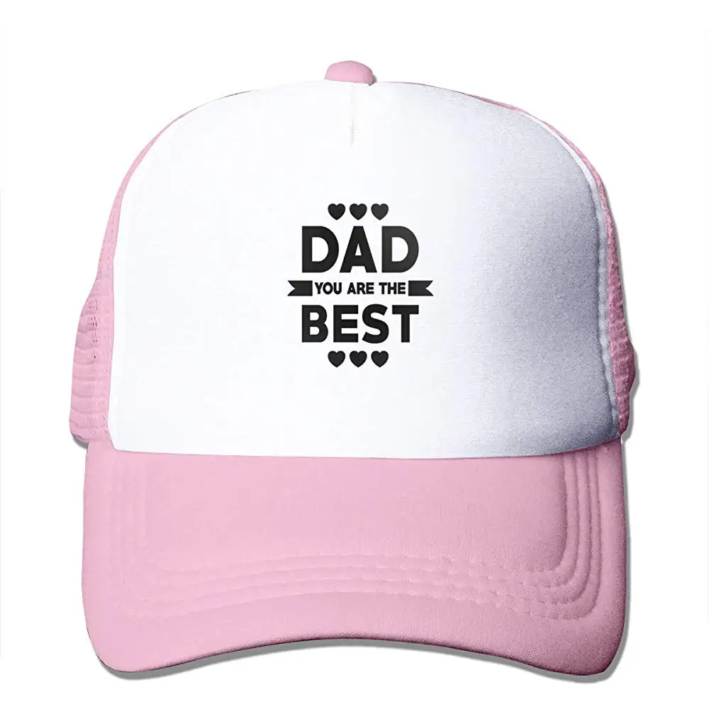 Папа вы лучшие сетчатые бейсболки унисекс Регулируемая Кепка В Стиле Дальнобойщика розовый