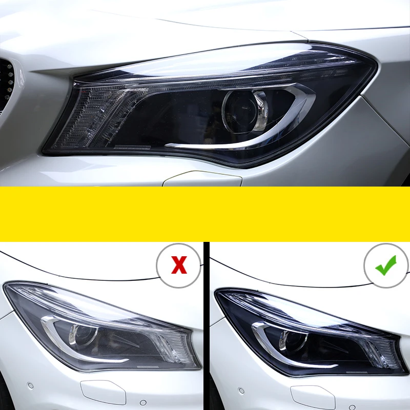 Lsrtw2017 для cla180 cla200 cla45 cla250 cla mercedes benz черная прозрачная защитная пленка для автомобильных фар из ТПУ с защитой от царапин