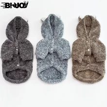 Милая Толстовка для собак, одежда для собак, плюшевые собаки, пальто, куртка, хлопок, французский бульдог, зимняя теплая одежда для собак, одежда для домашних животных