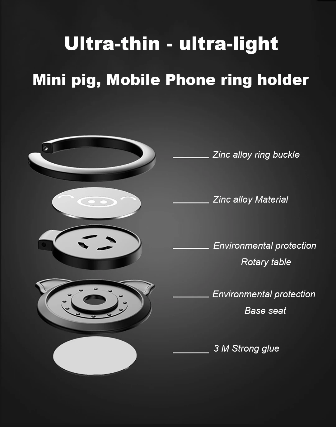 Кольцо на палец для мобильного телефона держатель для мобильного телефона для iPhone 7Plus samsung смартфон Huawei IPAD MP3 автомобильное крепление, для сотового телефона Подставка для