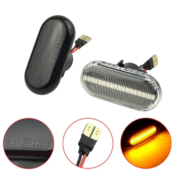 

Sequential Side Marker LED Turn Signal Lights For Renault Megane 1 Clio1 2 KANGOO ESPACE Smart Fortwo 453 For Nissan Opel MOVANO