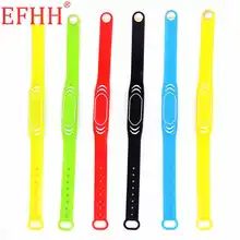 1 шт., 125 кГц EM4100 TK4100, только для чтения, RFID карта, кремнеземный браслет, брелок, водонепроницаемая карта контроля доступа, браслет на запястье