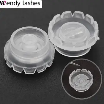 

100pcs Eyelash Extension Volume Lashes Fan Blossom Glue Cup Eyelash Grafting Glue Holder Lash Extension For Professionals