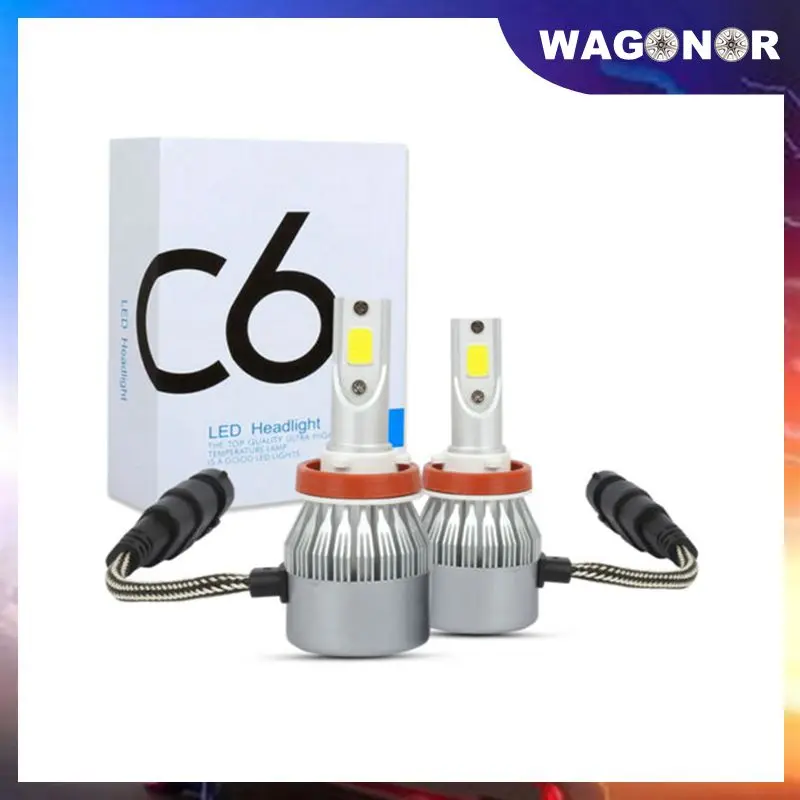 

C6 H1 H3 Led Headlight Bulbs H7 LED Car Lights H4 880 H11 HB3 9005 HB4 9006 H13 6000K 72W 12V 7200LM Auto Headlamps