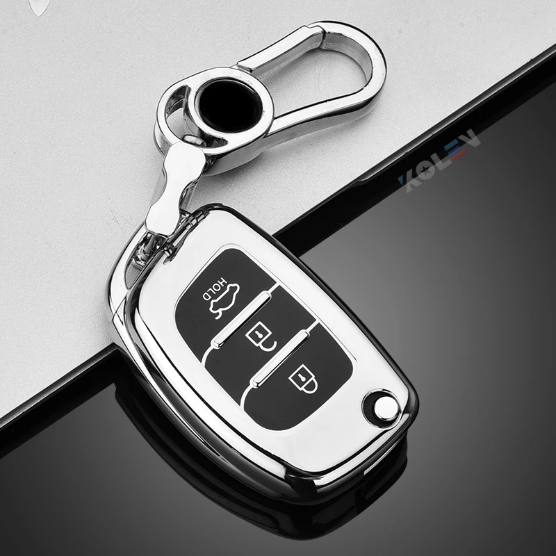 Cover chiave telecomando per Hyundai ix25 ix35 i10 i20 Solaris Tucson Sonata Santa Fe Sport elantra Creta Verna - Hb8610444b417446fbebd51877ea8c8bfb