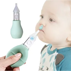 O aspirador nasal manual do bebê, otário do ranho, válvula dobro do gel do silicone dos pp do otário do muco anti refluxo alivia a oclusão para o infan