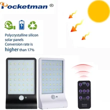 48 Светодиодный Солнечный свет, IP65 водонепроницаемый наружный ночник безопасности, беспроводной настенный светильник с дистанционным управлением настенный светильник для сада