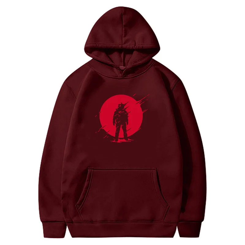 

spring autumn Hoodies Unisex Red Rain man Printed Men's Hoodie Male Streetwear Fashion Casual sweatshirt Coat bs036