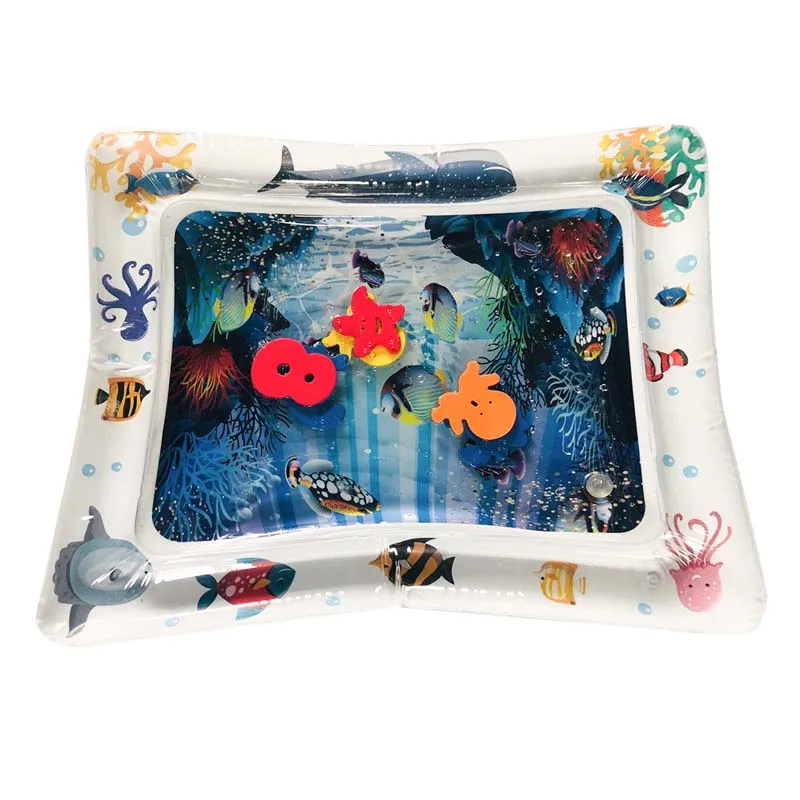 

Infant Patted Pad Playmat Dual Use Baby Water Play Mat Inflatable Water Cushion Prostrate Toddler Fun Activity Play Center