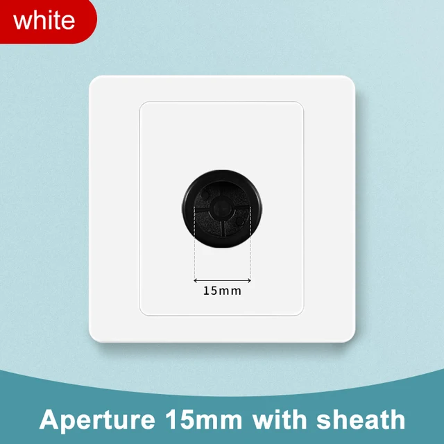 Blank Panel With Outlet Hole Decorative Shielding Cover 86 Type Threaded Socket Fake Switch Plugging Hole Perforated Whiteboard Aperture 15 mm