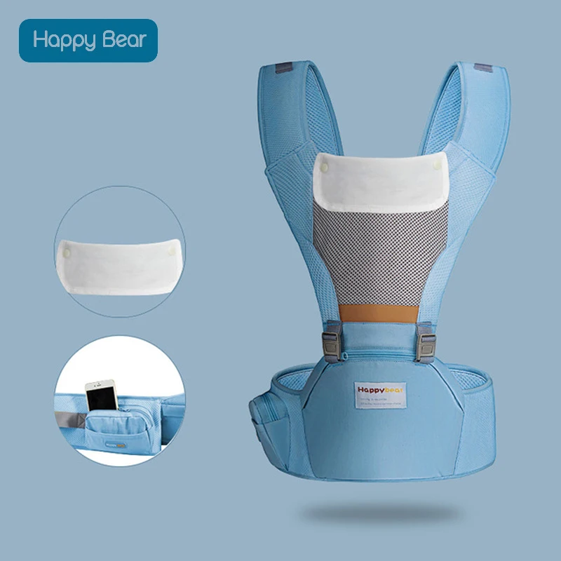 HappyBear/эргономичный рюкзак-кенгуру для детей 0-48 месяцев, многофункциональная Детская сумка-кенгуру