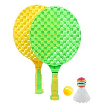 

Rackets Balls Tennis Toy Set Portable Unisex Home Gym Funny For Kids Outdoor Sports Badminton Parent-child Game Simulation Model