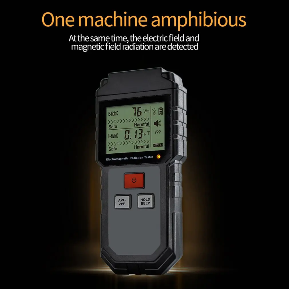RZ825 электромагнитное поле излучения Тестер EMF счетчик цифровой дозиметр ЖК-детектор измерения для компьютера телефона