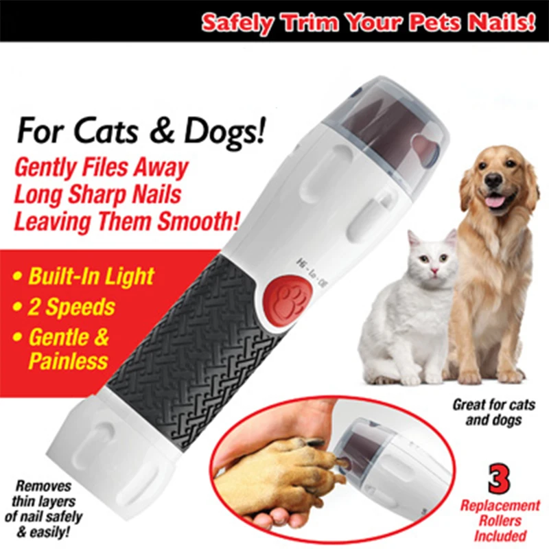 

Perfect Pet Nail Rotating File for Dogs and Cats Electric Pet Nail Pliers Pet Nail Trimmer Dogs Cats Claw Care Pet Grooming Tool